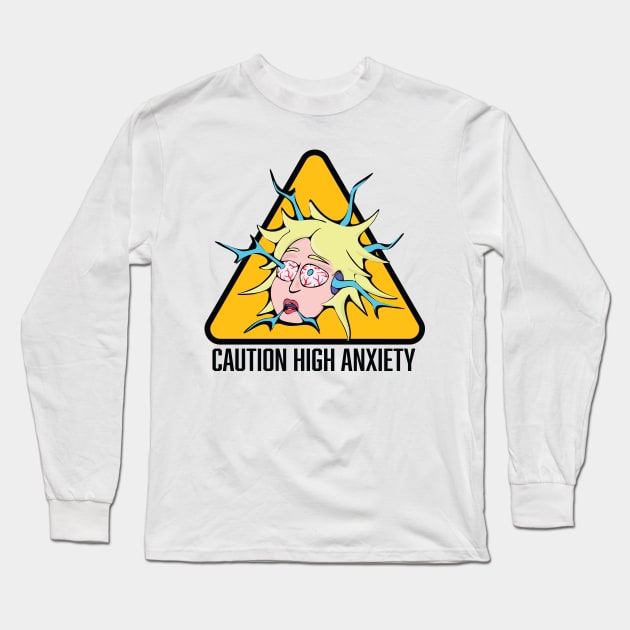 High Voltage Anxiety Long Sleeve T-Shirt by DesignEvolved